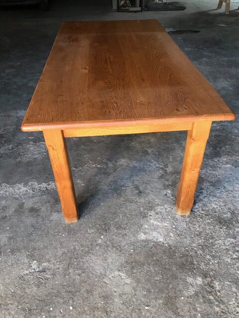 TABLE AVANT TRAVAUX D'AÉROGOMMAGE