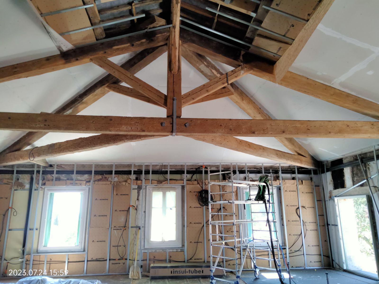 AÉROGOMMAGE DE POUTRE