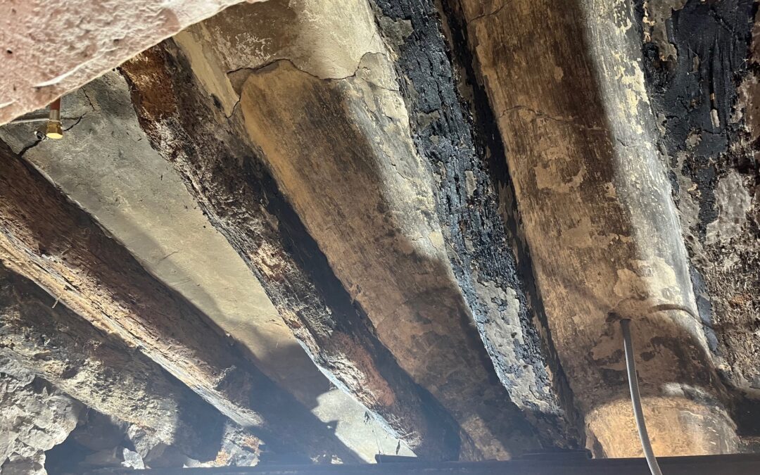 SABLAGE DE POUTRE SUITE INCENDIE