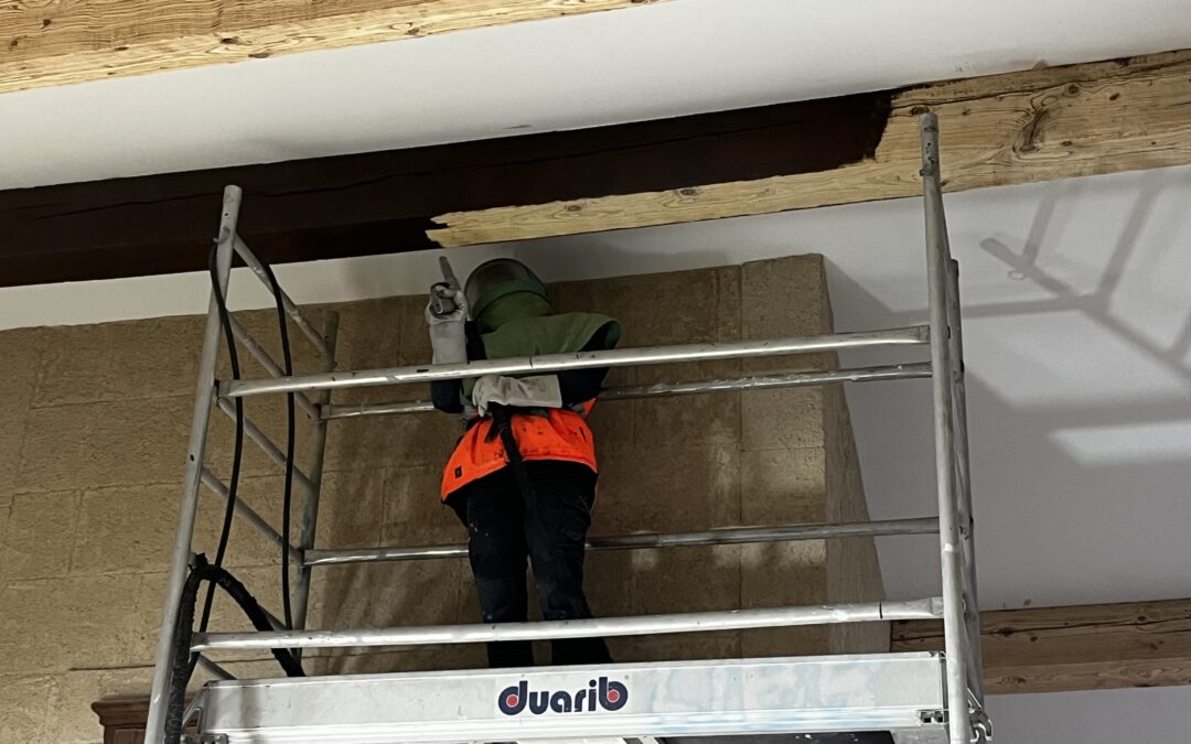 AÉROGOMMAGE DE POUTRE À NARBONNE 11100