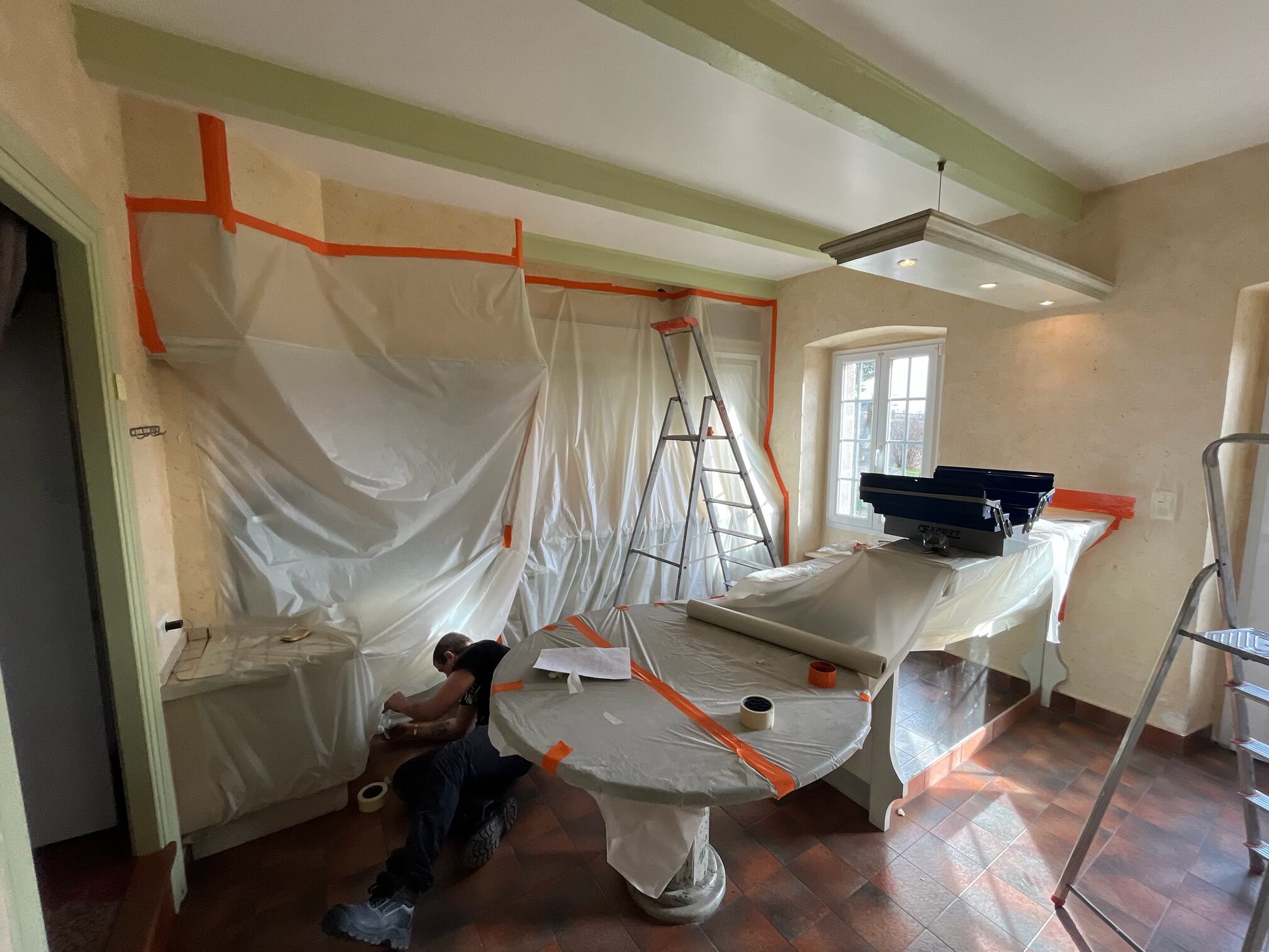 protection avant travaux de décapage