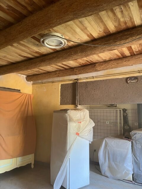 aérogommage de poutre bois au puy-en-velay