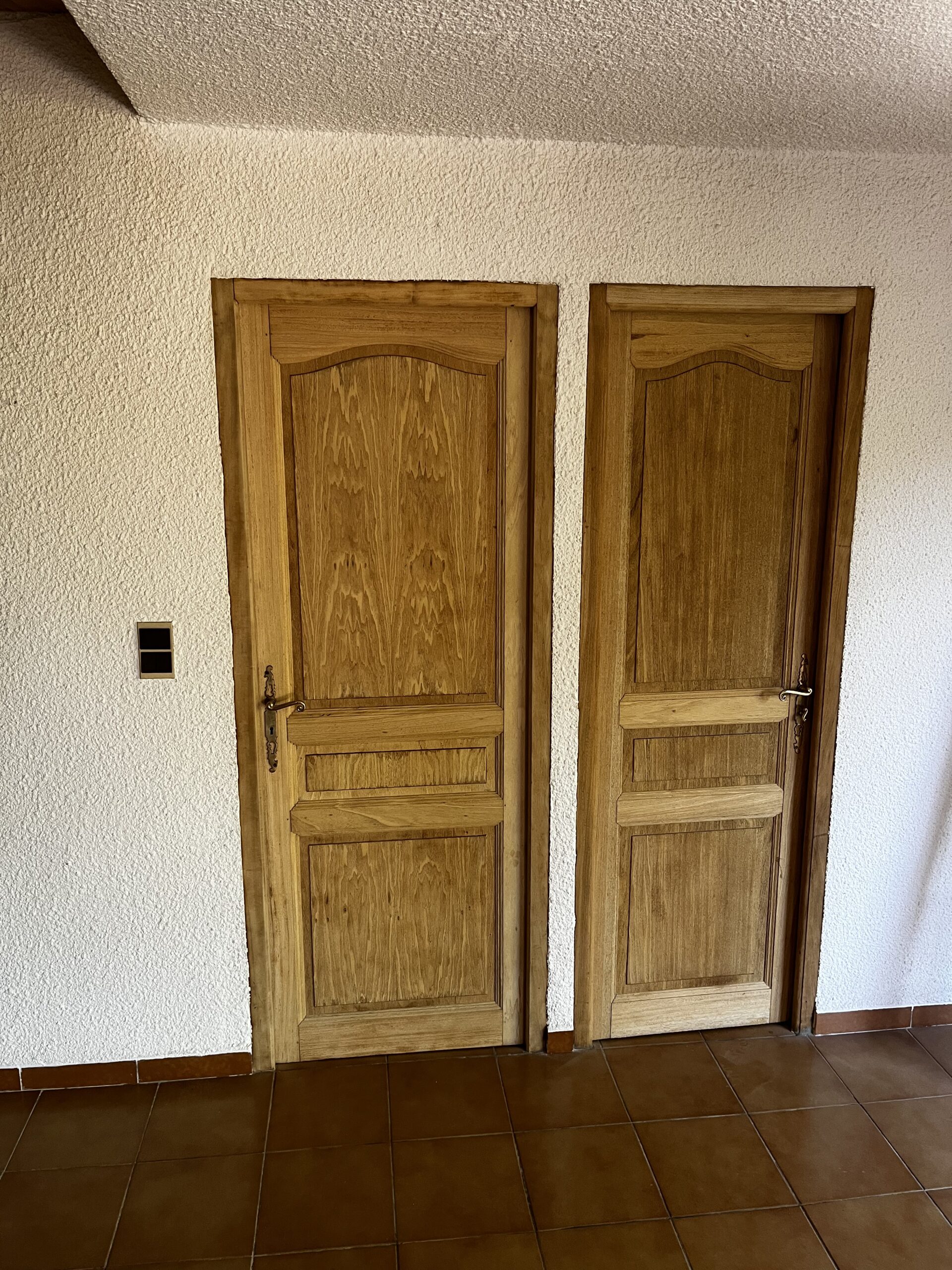 AÉROGOMMAGE DE PORTE EN CHÊNE 